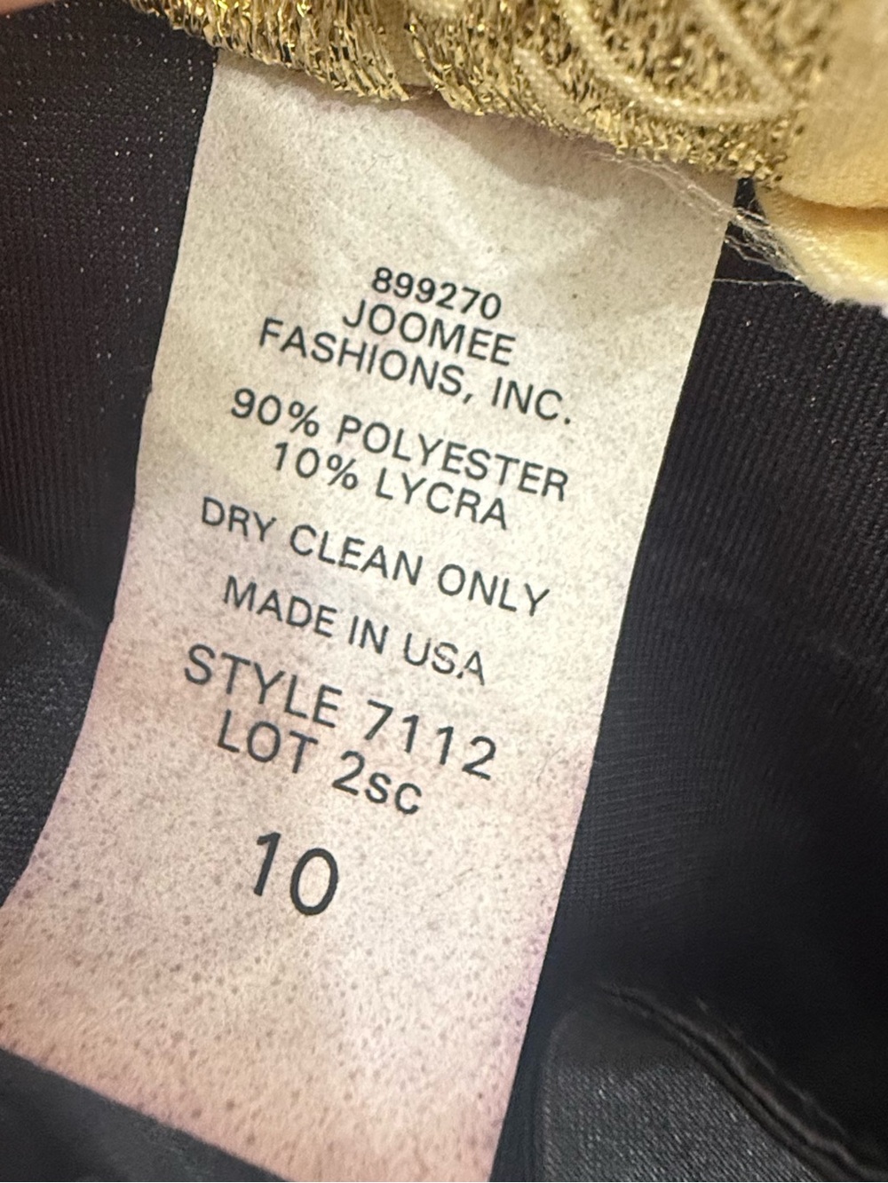 1990’s Sleeveless Black Velvet Long Duster with Gold Leaf Motif - Picture 6 of 8
